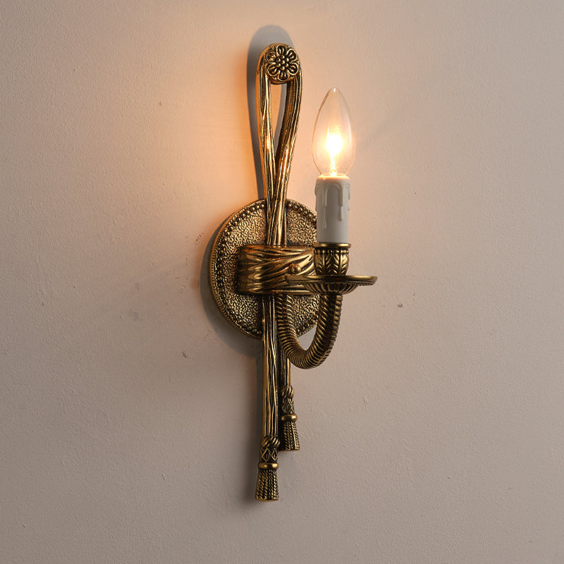 Freyza | Juno Vintage-Industrielle Messing-Wandleuchte – Industrielles Schlafzimmer Flur