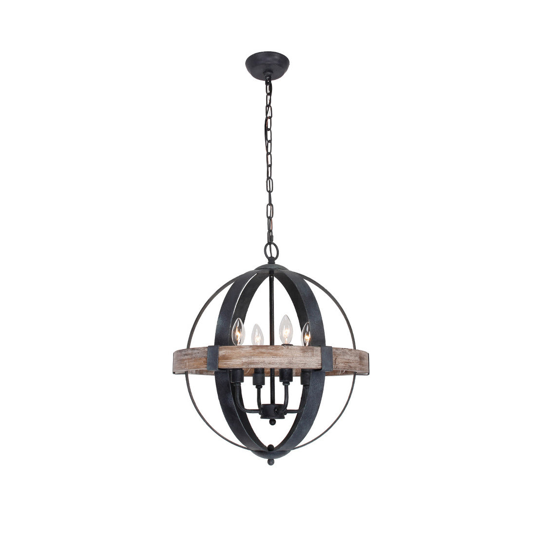 Freyza | Luxe Vintage Industrial Wood Pendant Light – Industrial Kitchen Dining Room