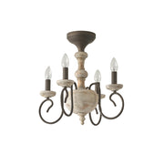 Freyza | Myst Vintage Traditional Wood Ceiling Light – Vintage Bedroom Living Room