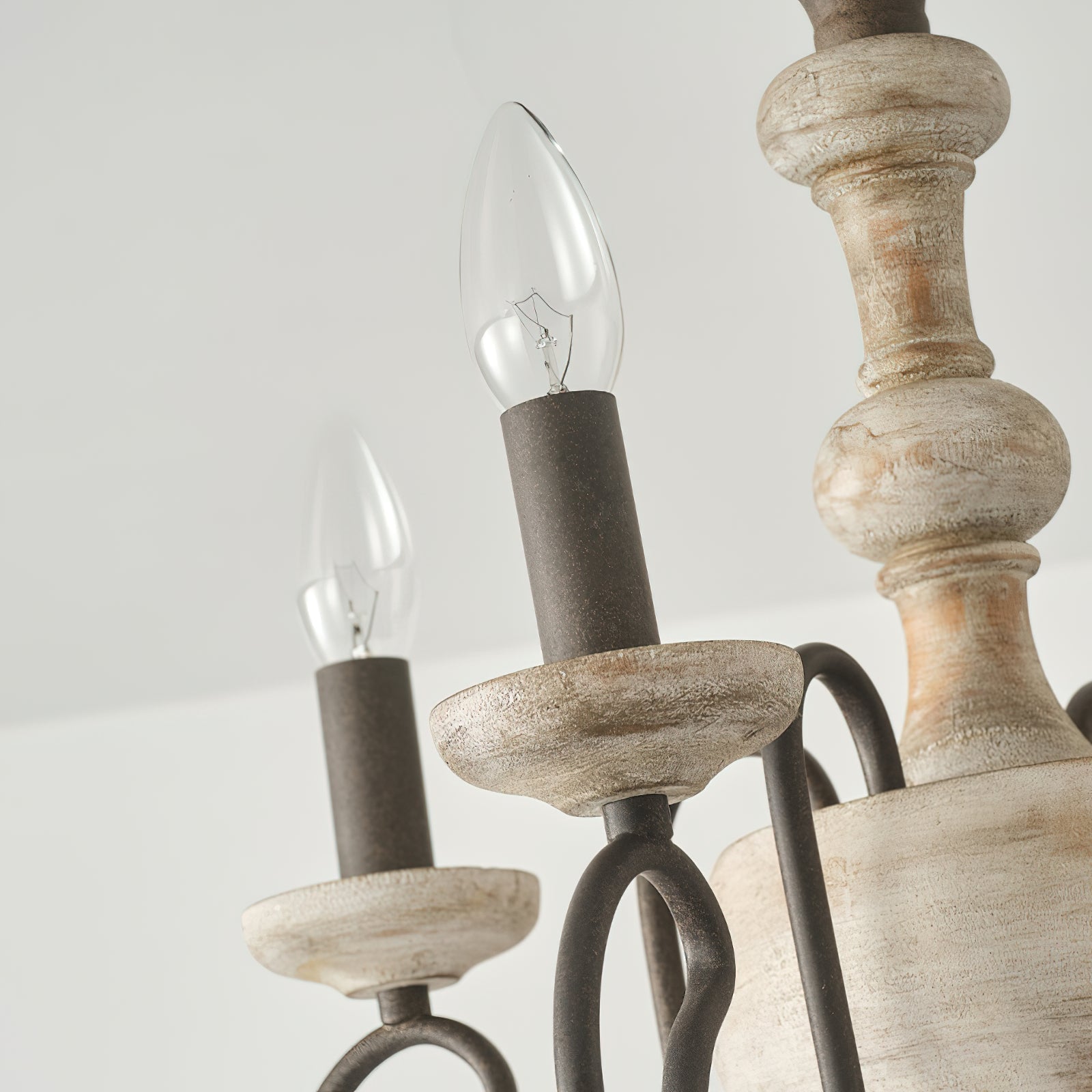 Freyza | Myst Vintage Traditional Wood Ceiling Light – Vintage Bedroom Living Room