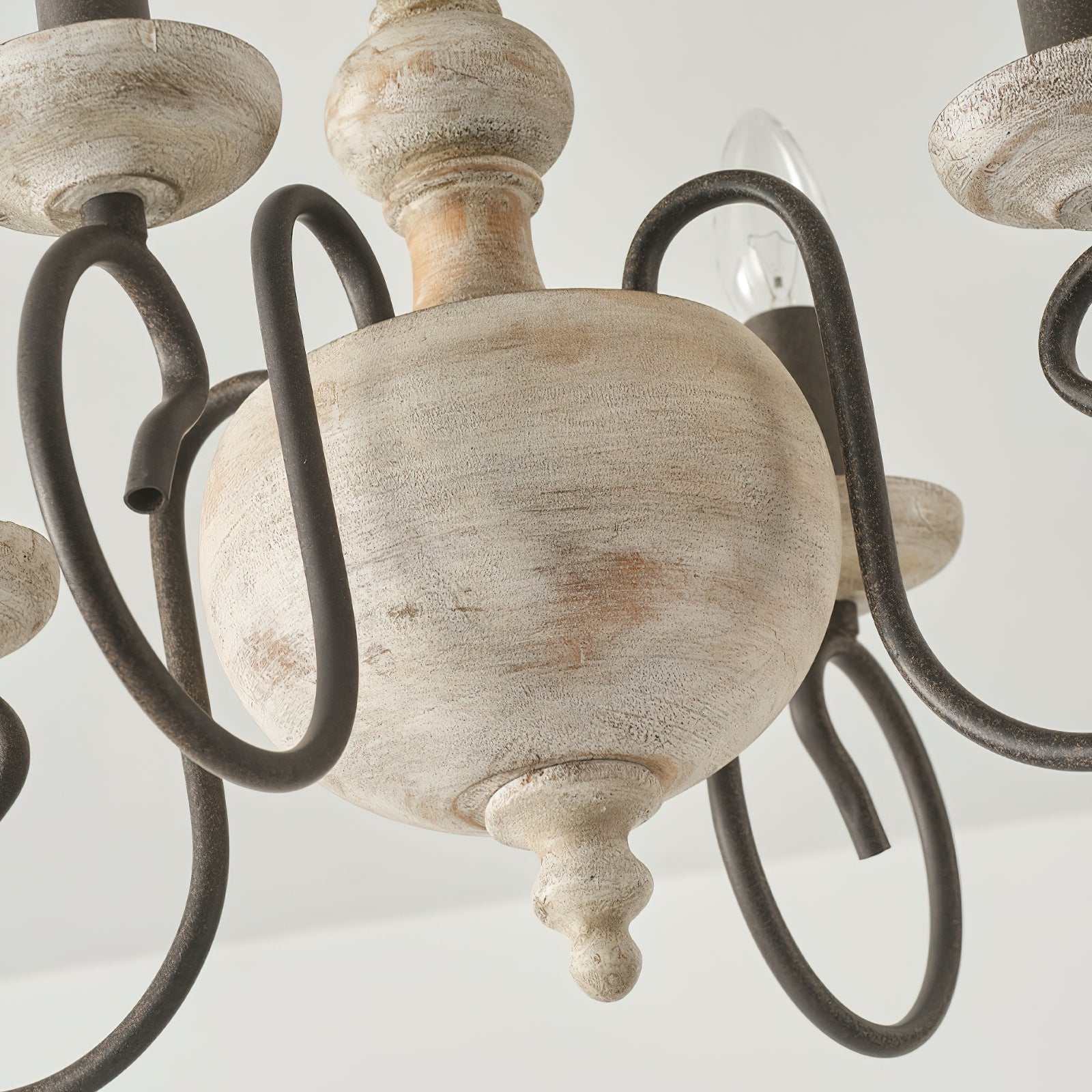 Freyza | Myst Vintage Traditional Wood Ceiling Light – Vintage Bedroom Living Room