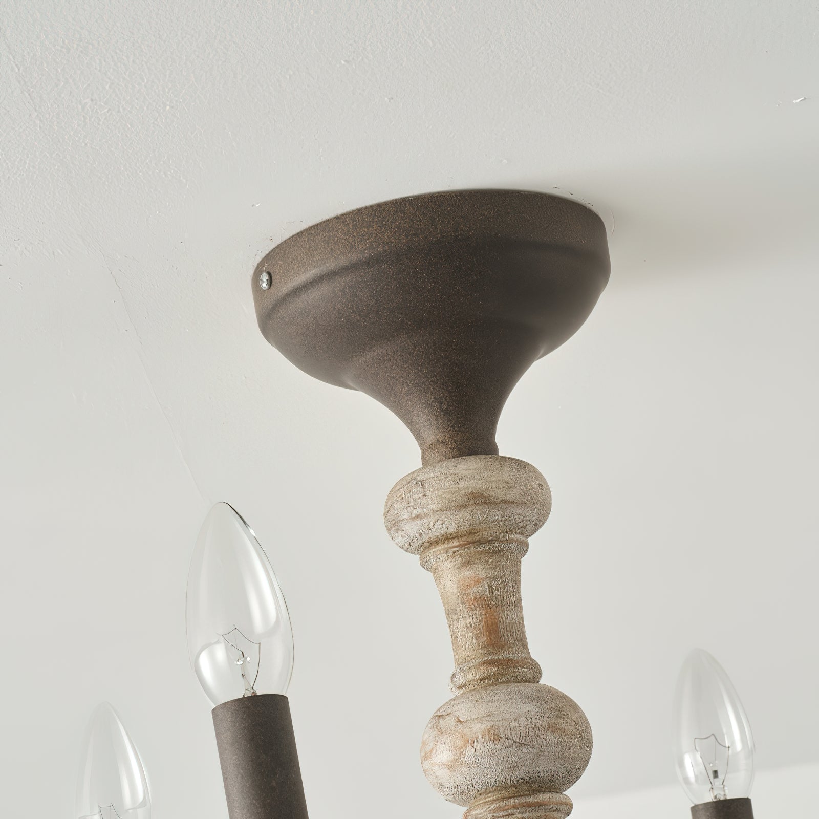 Freyza | Myst Vintage Traditional Wood Ceiling Light – Vintage Bedroom Living Room