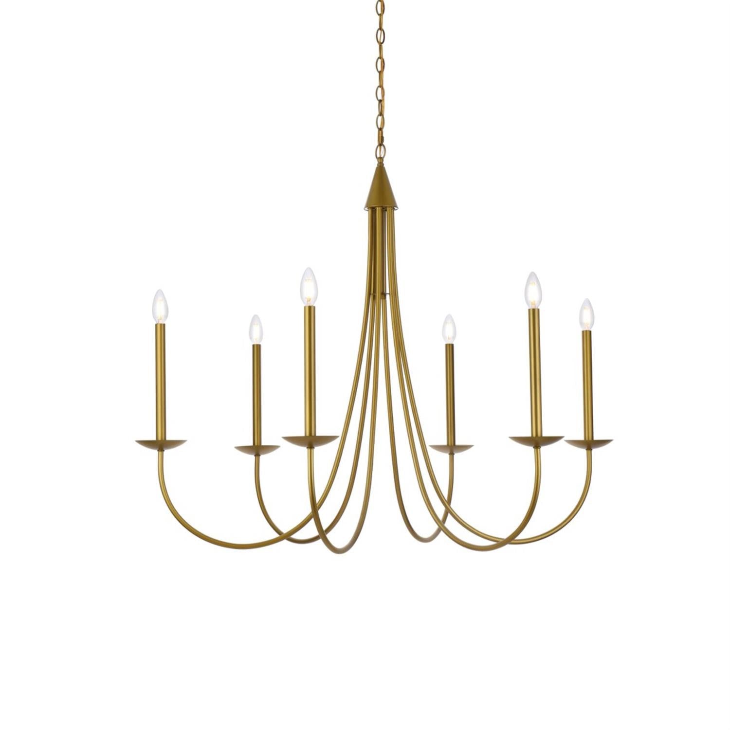 Freyza | Nectar Vintage Industrial Brass Chandelier – Industrial Dining Room Living Room