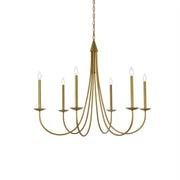 Freyza | Nectar Vintage Industrial Brass Chandelier – Industrial Dining Room Living Room