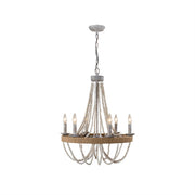 Freyza | Rise Vintage Traditional Wood Chandelier – Vintage Dining Room Living Room
