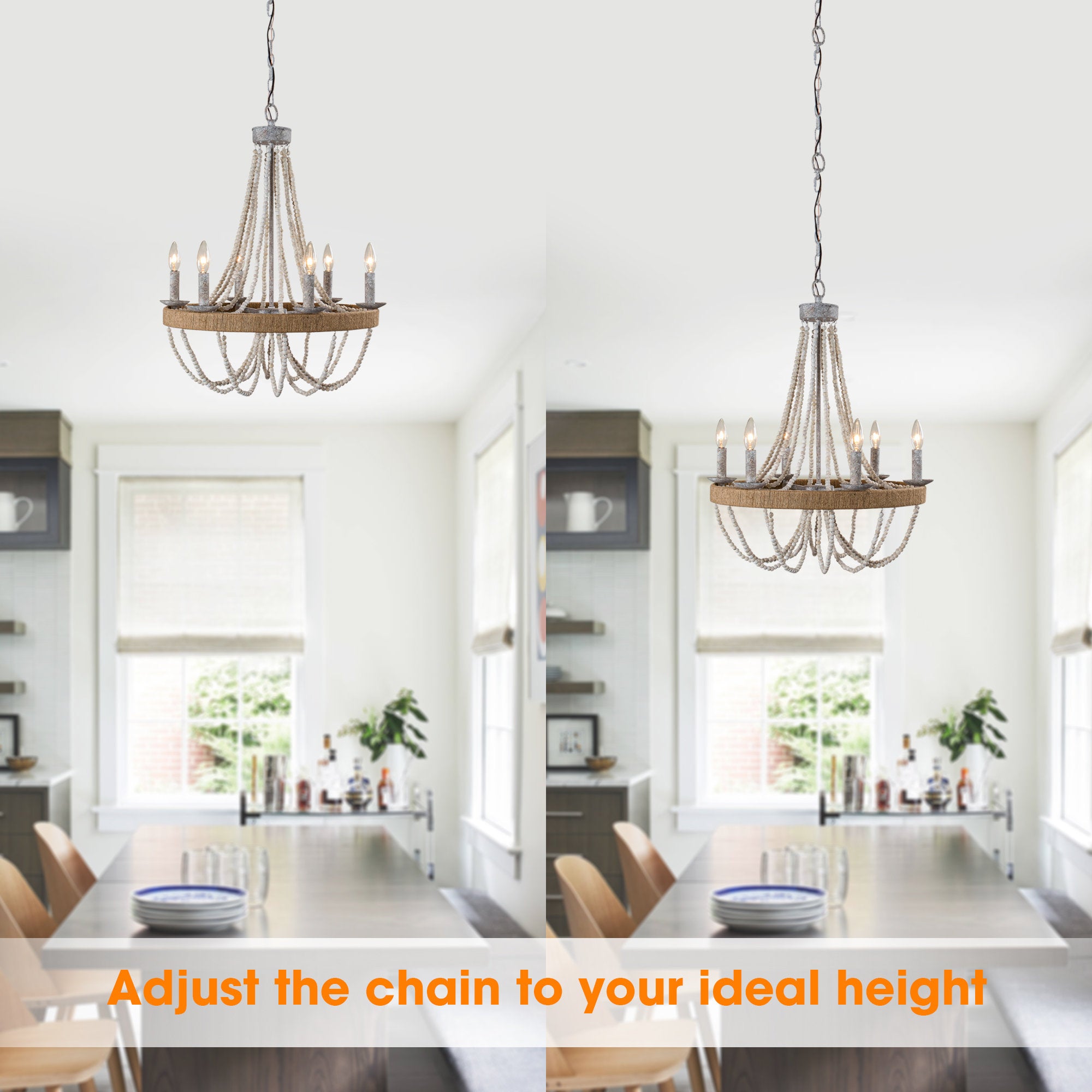 Freyza | Rise Vintage Traditional Wood Chandelier – Vintage Dining Room Living Room