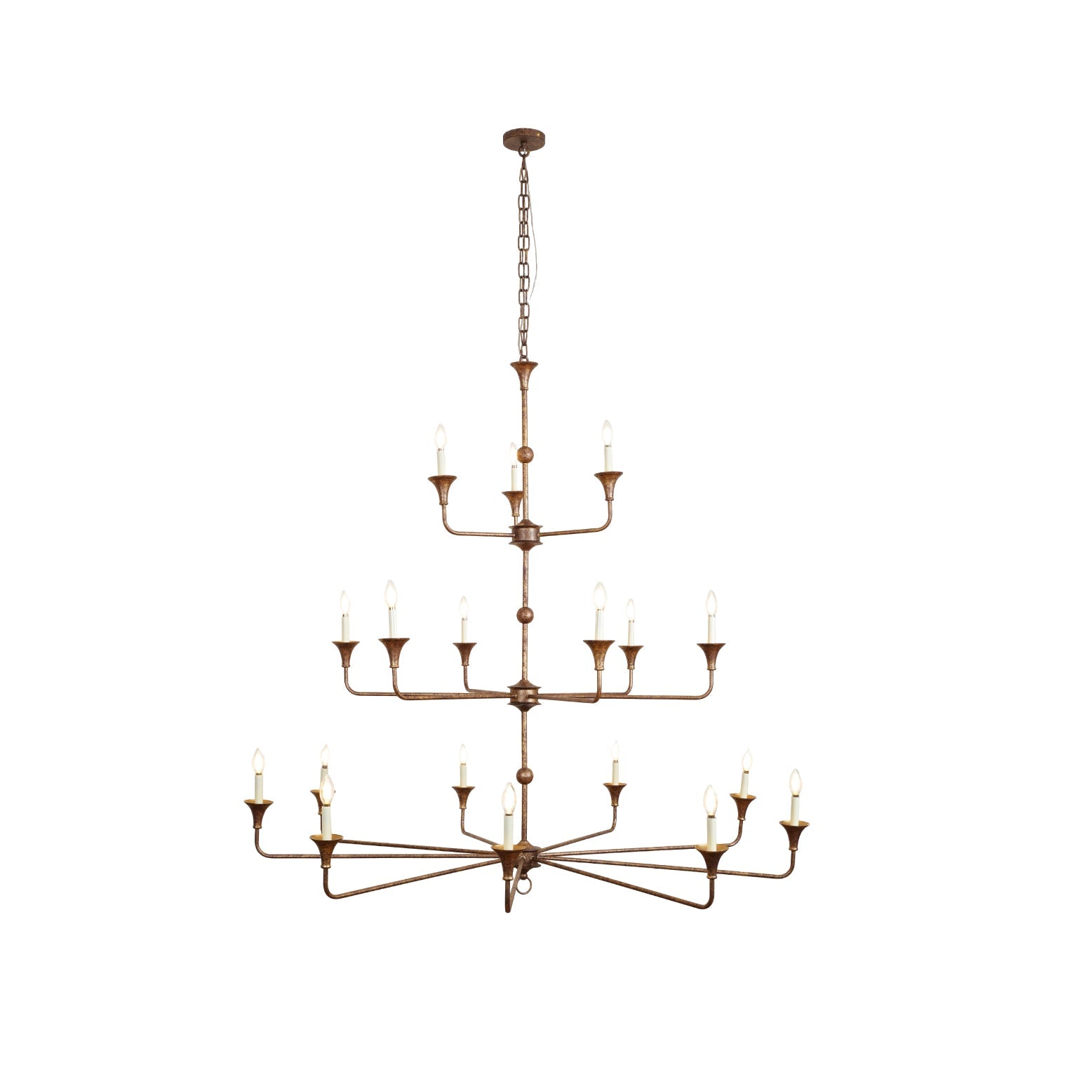 Freyza | Wisp Grande Vintage Bronze Chandelier – Industrial Dining Room Living Room