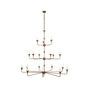 Freyza | Wisp Grande Vintage Bronze Chandelier – Industrial Dining Room Living Room