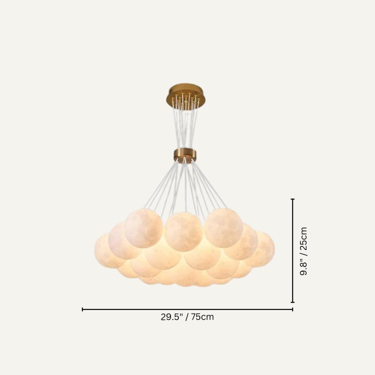 Freyza - Elegant Modern Planet-Moon Chandelier Light Fixture