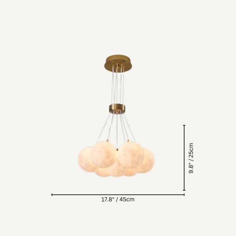 Freyza - Elegant Modern Planet-Moon Chandelier Light Fixture
