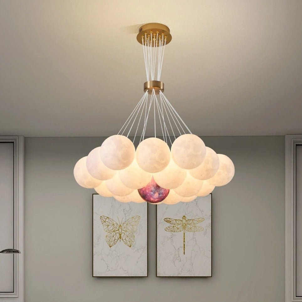 Freyza - Elegant Modern Planet-Moon Chandelier Light Fixture