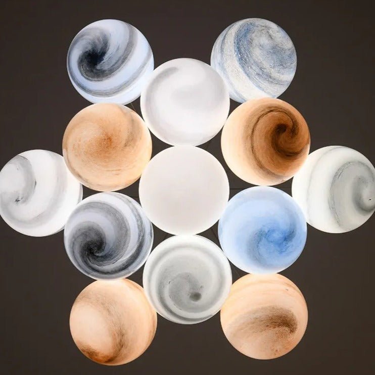 Freyza - Elegant Modern Planet-Moon Chandelier Light Fixture
