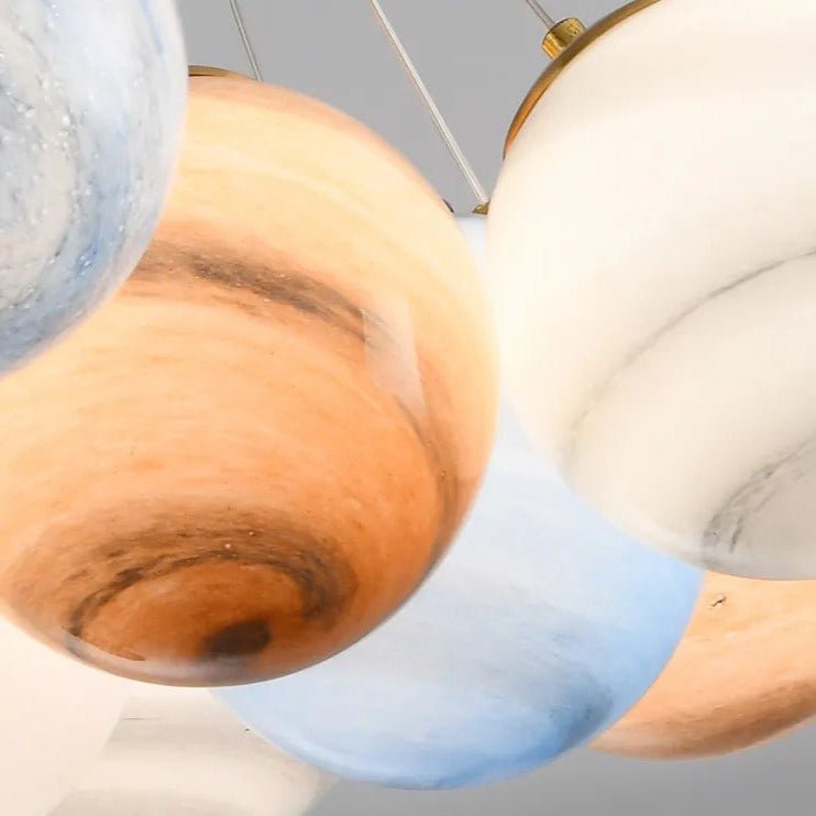 Freyza - Elegant Modern Planet-Moon Chandelier Light Fixture
