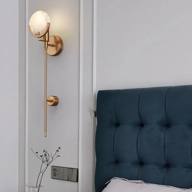 CelestiaStone | Elegant Modern Natural Stone Wall Light Fixture 3