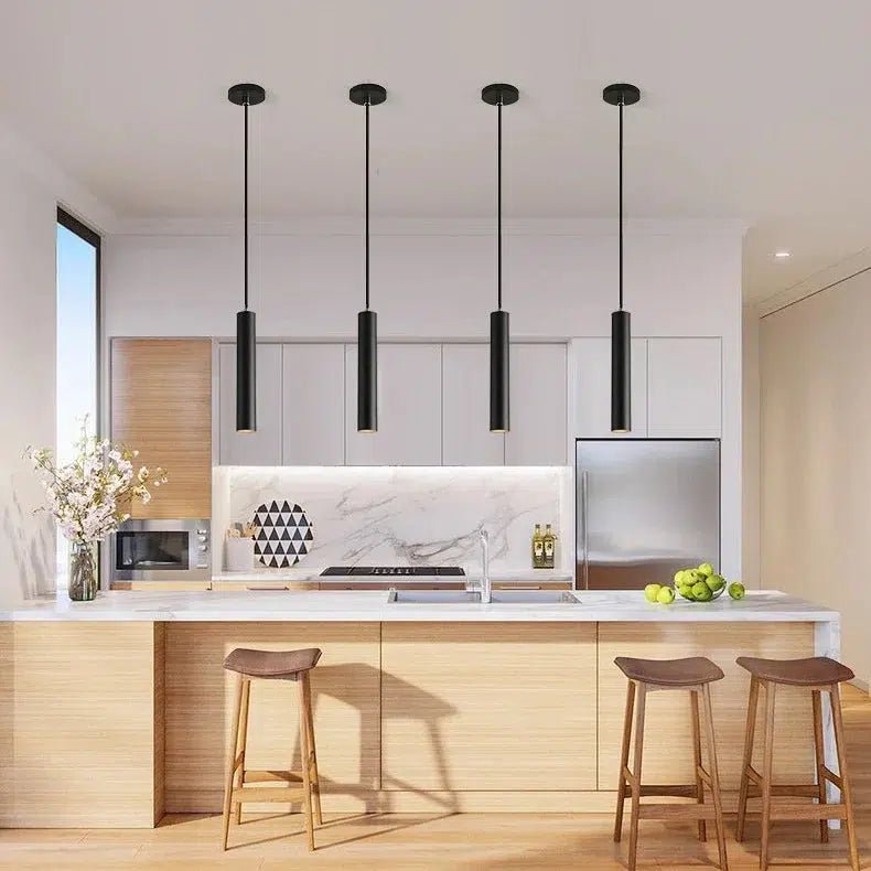 Freyza - Celestia | Elegant Black Pendant Light for Kitchen Island Illumination