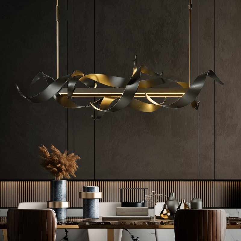 Freyza - Celestia | Elegant Modern Hand-Forged Steel LED Chandelier