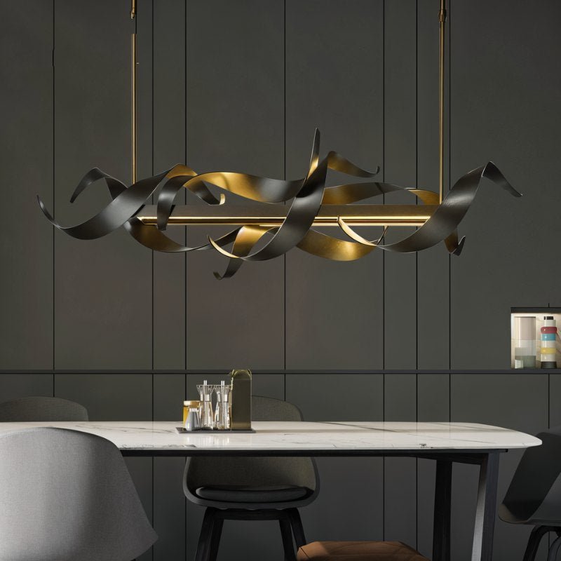 Freyza - Celestia | Elegant Modern Hand-Forged Steel LED Chandelier