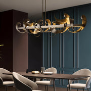 Freyza - Celestia | Elegant Modern Hand-Forged Steel LED Chandelier