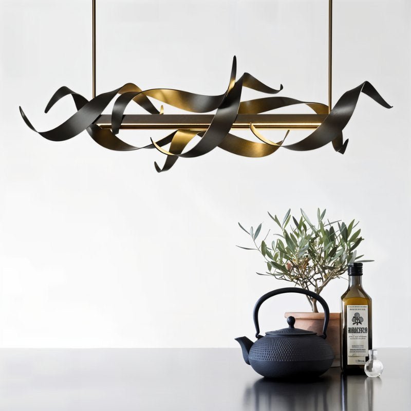 Freyza - Celestia | Elegant Modern Hand-Forged Steel LED Chandelier