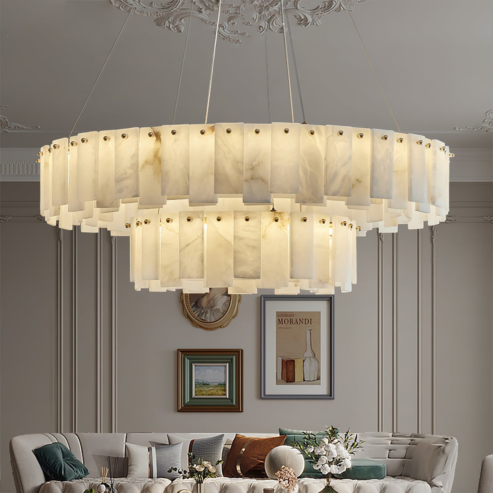 Freyza | Aero Postmodern Luxury Brass Chandelier – Modern Dining Room Living Room