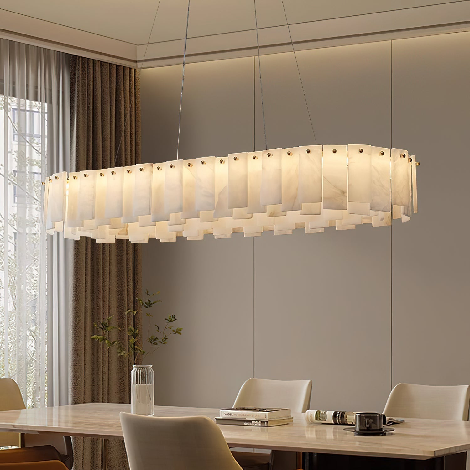 Freyza | Aero Postmodern Luxury Brass Chandelier – Modern Dining Room Living Room