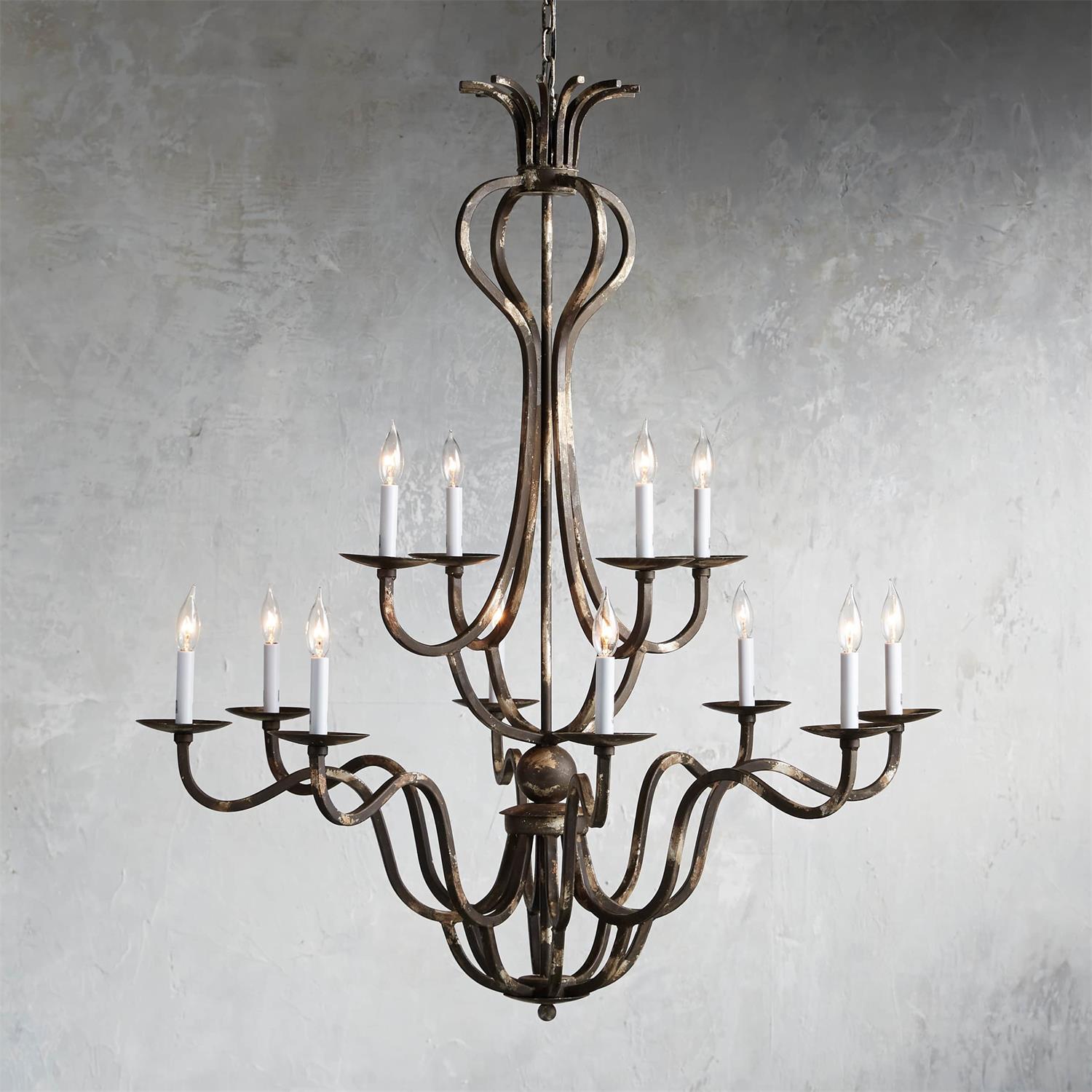 Freyza | Bolt Vintage Industrial Bronze Chandelier – Industrial Dining Room Living Room