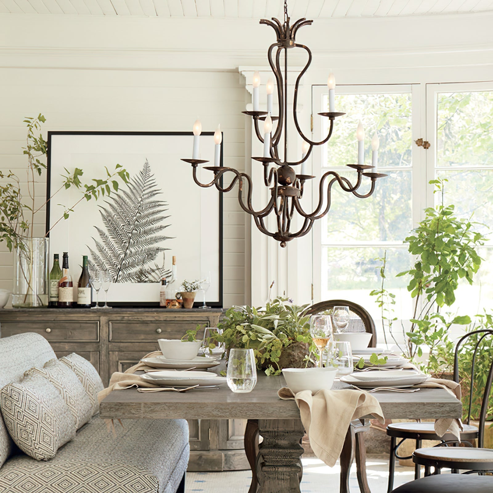 Freyza | Bolt Vintage Industrial Bronze Chandelier – Industrial Dining Room Living Room