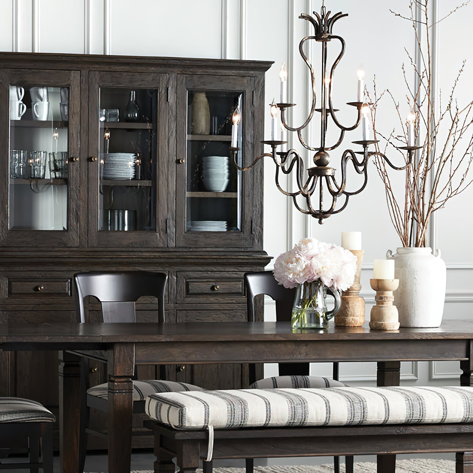 Freyza | Bolt Vintage Industrial Bronze Chandelier – Industrial Dining Room Living Room