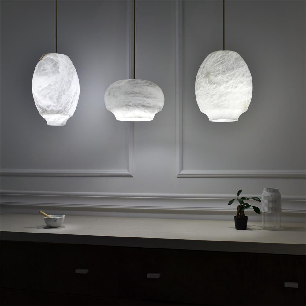 Freyza | Miroir Alabaster Pendant Pendant Light – Kitchen Dining Room