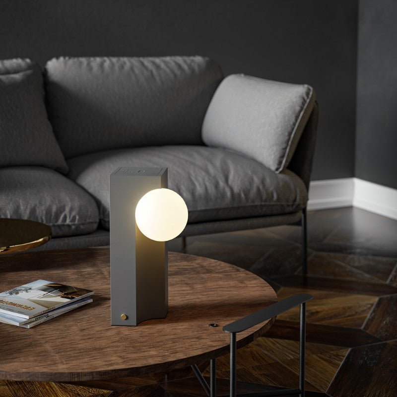 CementoGlow | Modern Minimalist Industrial Table Lamp for Living Room 6