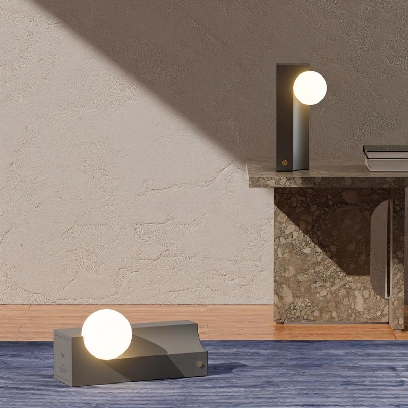 CementoGlow | Modern Minimalist Industrial Table Lamp for Living Room 8