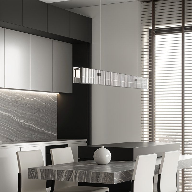 Freyza - Elegant Modern Iron Linear Bar Chandelier