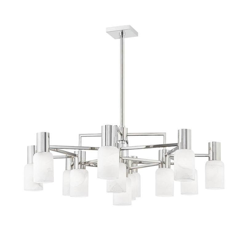 Freyza | Drift Centerport Chrom-Kronleuchter – Esszimmer Wohnzimmer