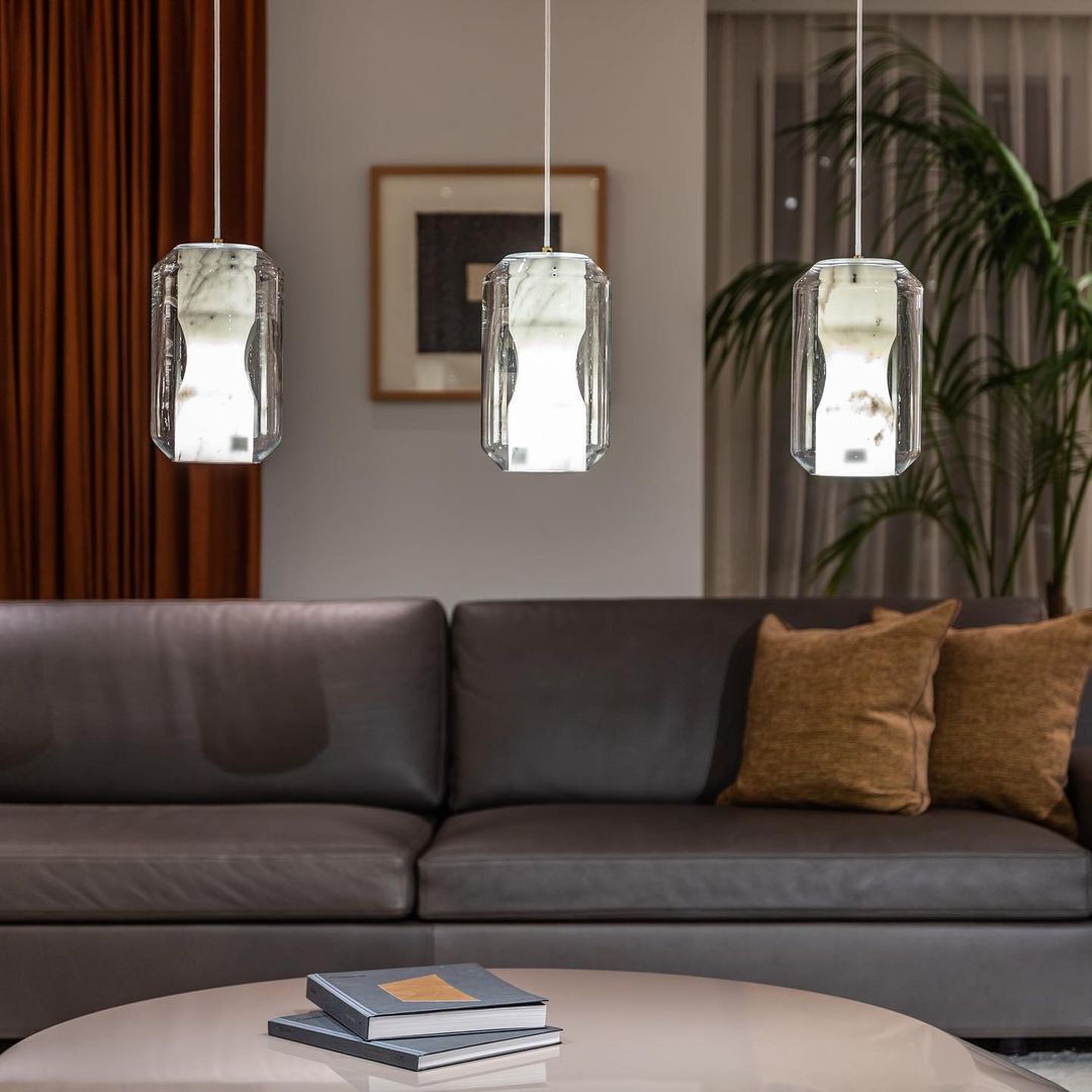 Freyza | Allirila Alabaster Glass Glass Pendant Light – Kitchen Dining Room