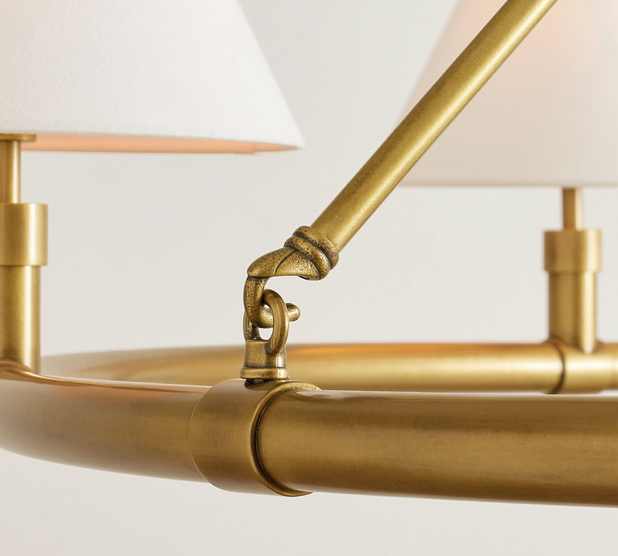 Freyza | Lymara Vintage-Industriestil-Stoff-Kronleuchter – Industrielles Esszimmer, Wohnzimmer