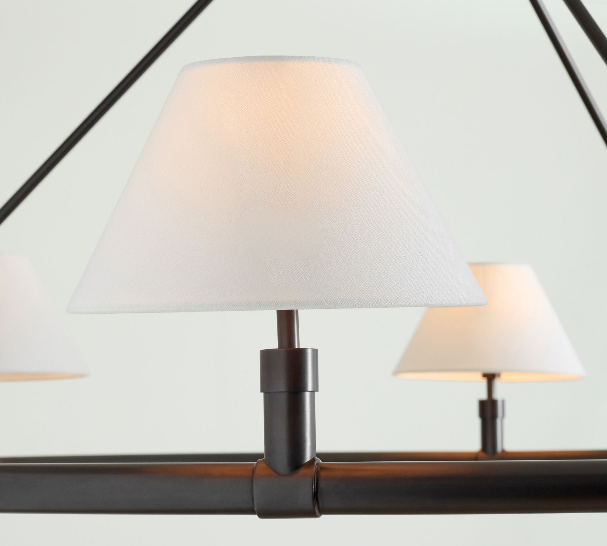 Freyza | Lymara Vintage-Industriestil-Stoff-Kronleuchter – Industrielles Esszimmer, Wohnzimmer