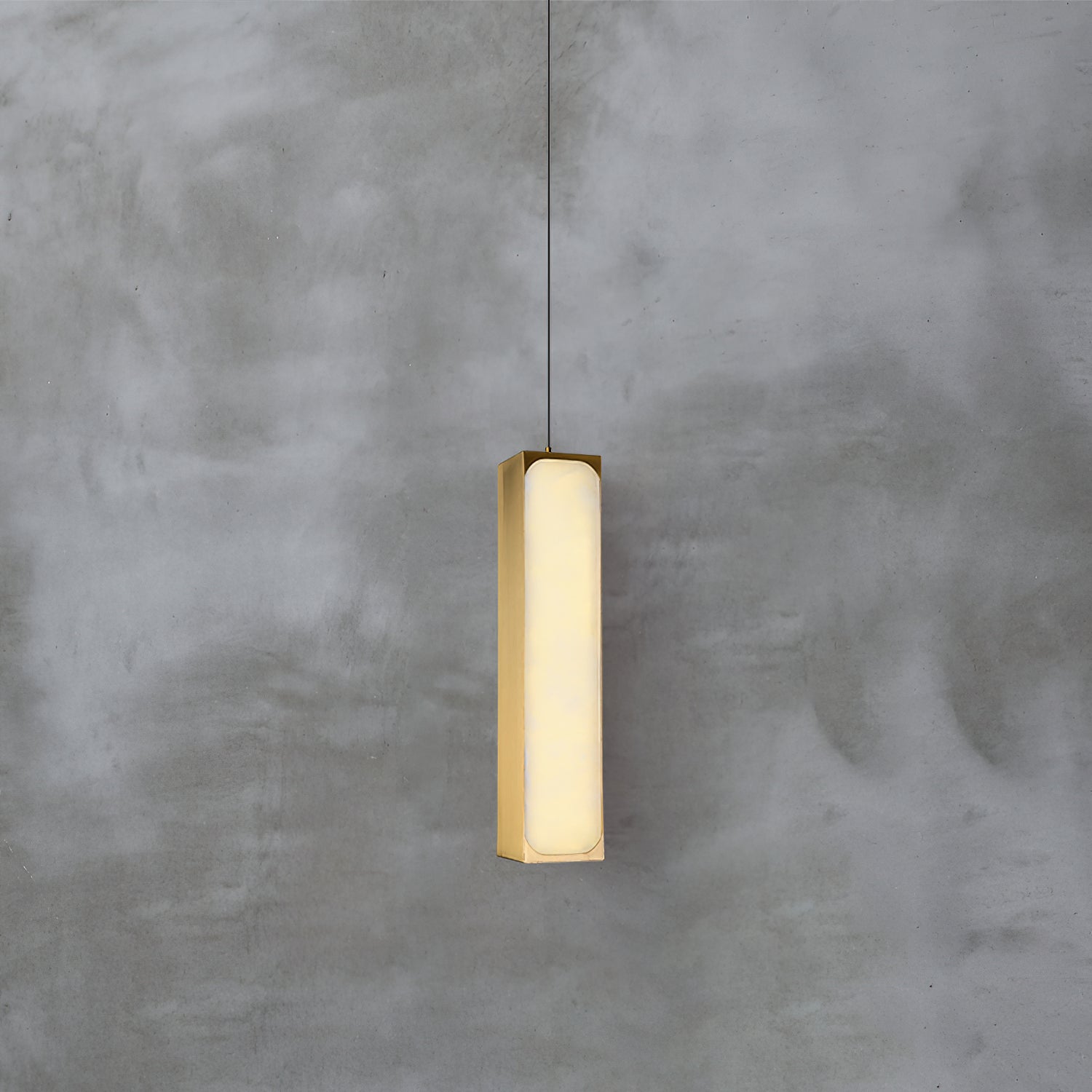 Freyza | Gleam Brass Alabaster Brass Pendant Light – Kitchen Dining Room