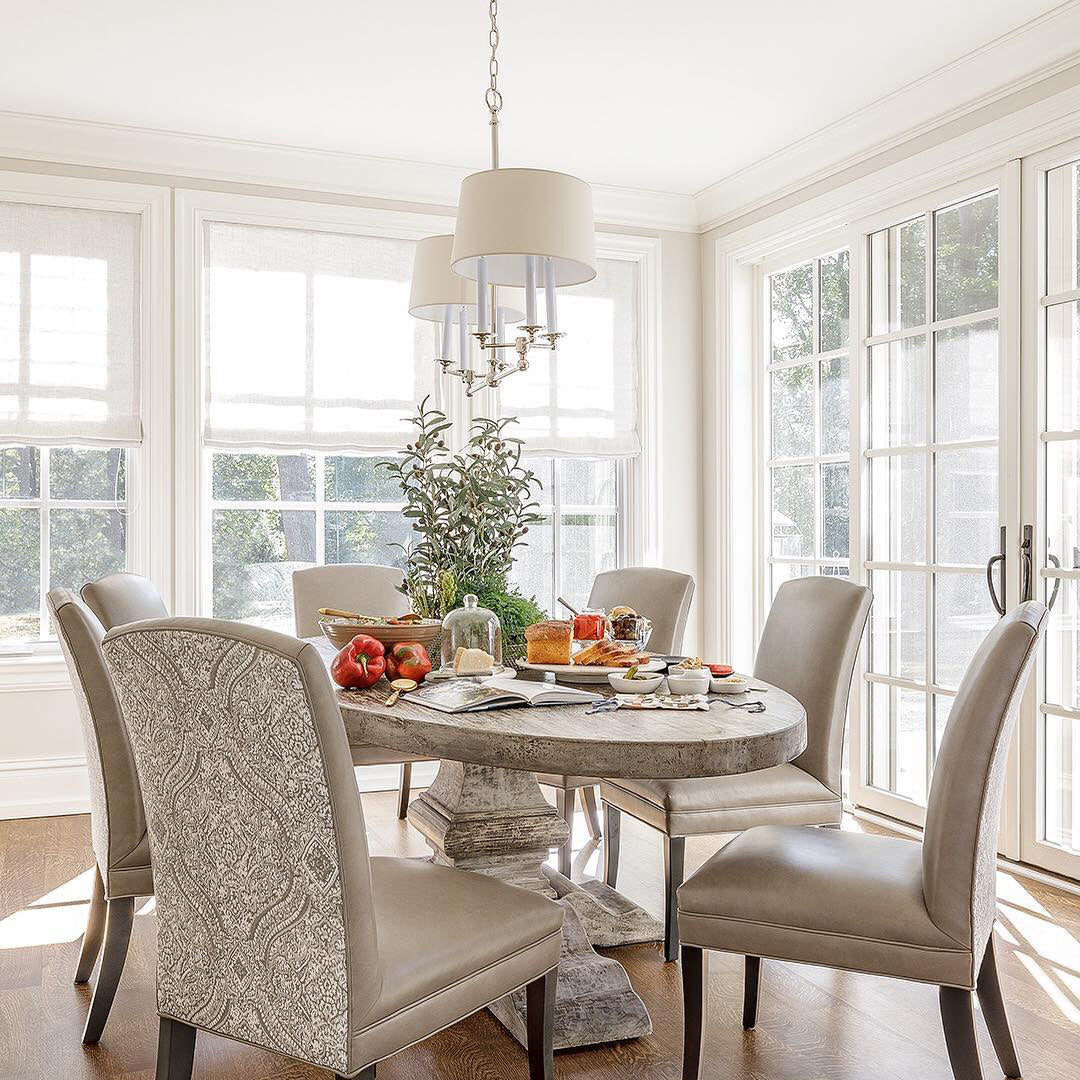 Freyza | Inlay Classic Art Brass Fabric Chandelier – Vintage Dining Room Living Room