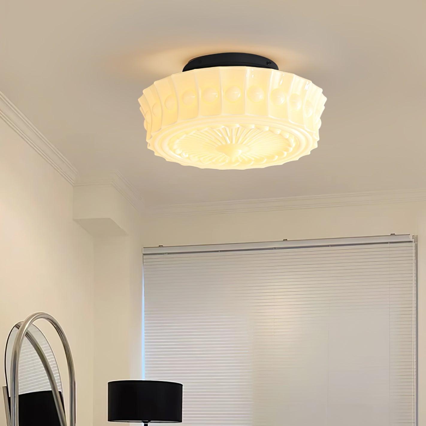 Freyza | Plafonnier encastré en verre – Chambre, couloir, cuisine