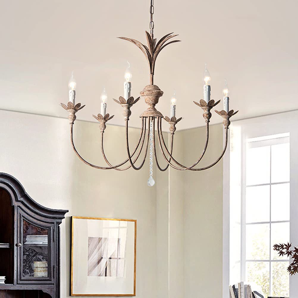Freyza | Jive Vintage Industrial Chandelier – Industrial Dining Room Living Room