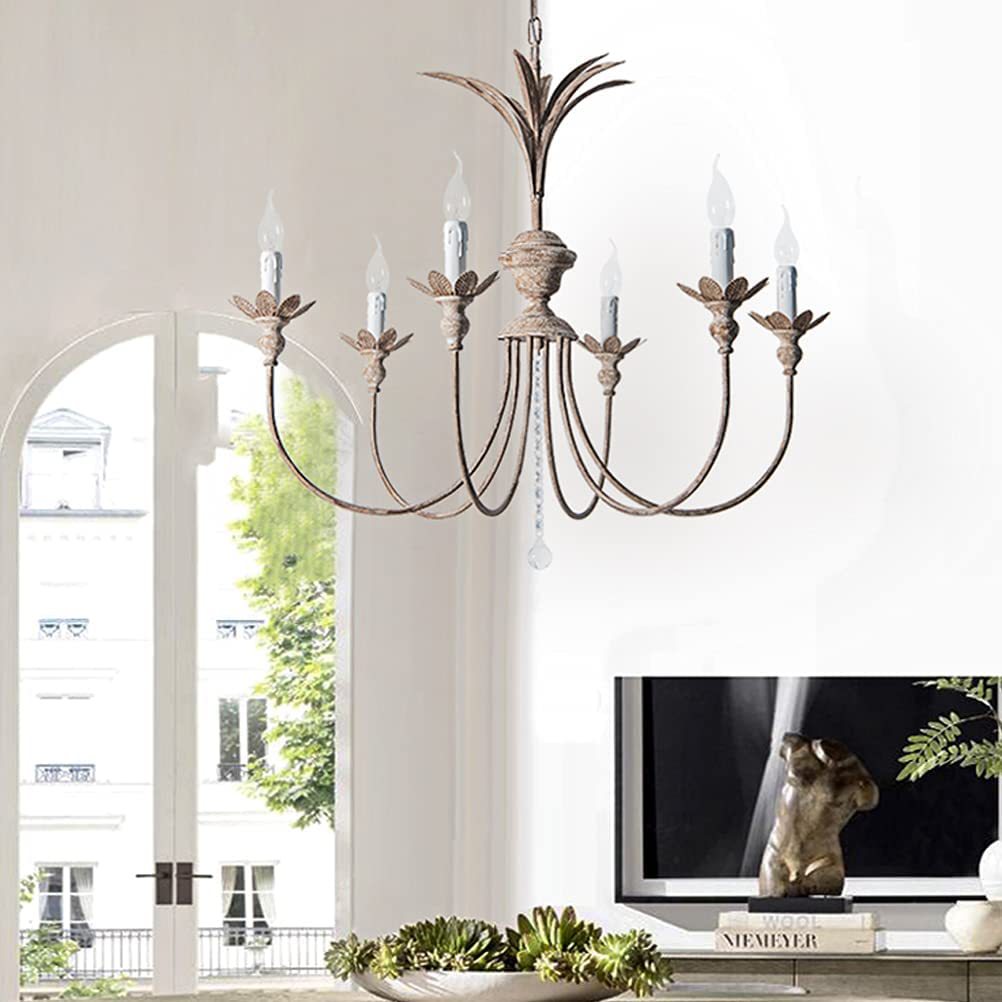 Freyza | Jive Vintage Industrial Chandelier – Industrial Dining Room Living Room