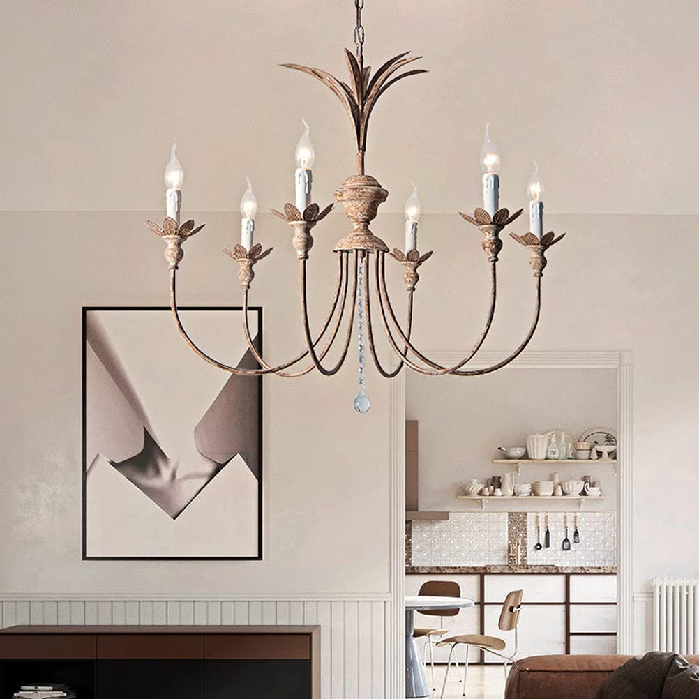 Freyza | Jive Vintage Industrial Chandelier – Industrial Dining Room Living Room