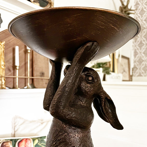 Freyza - Charming Bunny Bowl | Decorative Centerpiece Bowl with Elegant Design for Timeless Easter Decor