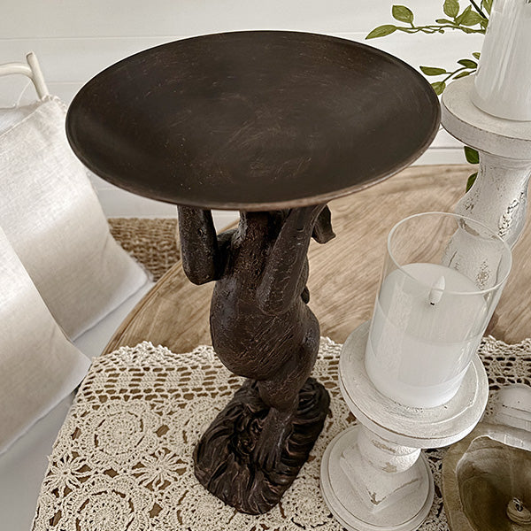 Freyza - Charming Bunny Bowl | Decorative Centerpiece Bowl with Elegant Design for Timeless Easter Decor