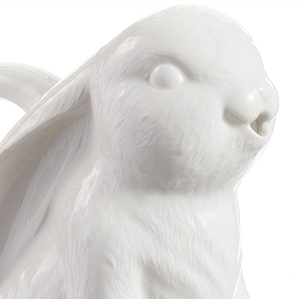 Freyza - Charming Bunny | White Ceramic Flower Vase with Lifelike Detail | Elegant Decor for Year-Round Use