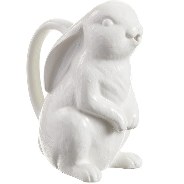 Freyza - Charming Bunny | White Ceramic Flower Vase with Lifelike Detail | Elegant Decor for Year-Round Use