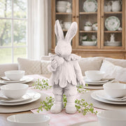 Freyza - Charming Easter Bunny Figurine | 15-Inch Distressed Design for Timeless Spring Decor