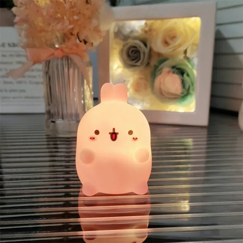 Charming Rabbit LED Night Light with Soft Glow | Battery Operated for Cozy Atmosphere 3