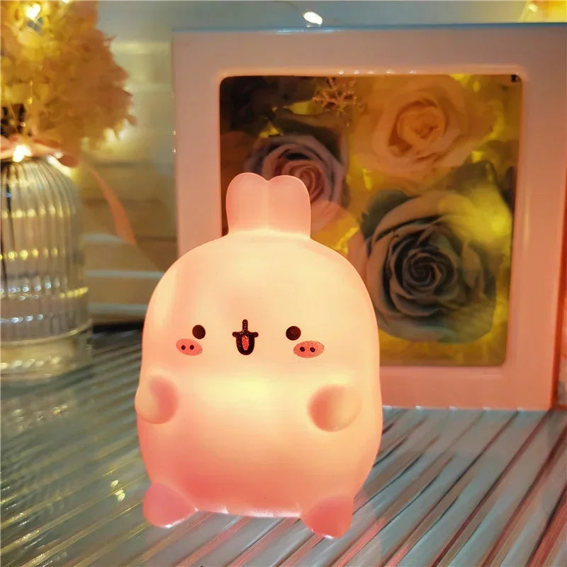 Charming Rabbit LED Night Light with Soft Glow | Battery Operated for Cozy Atmosphere 4