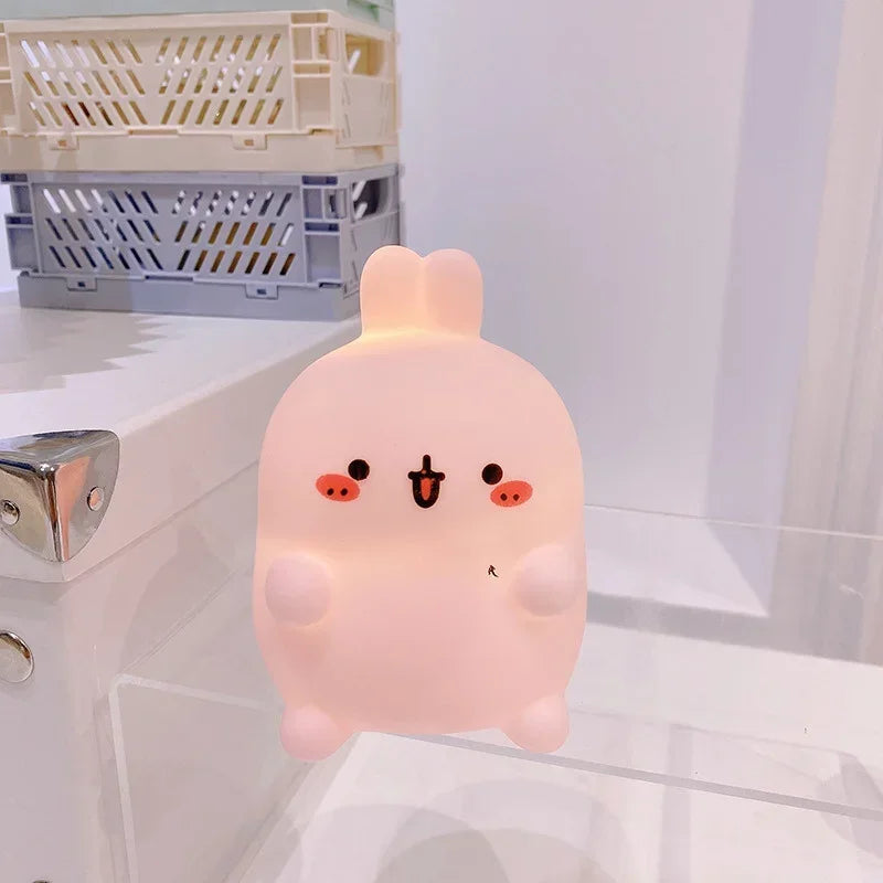 Charming Rabbit LED Night Light with Soft Glow | Battery Operated for Cozy Atmosphere 5